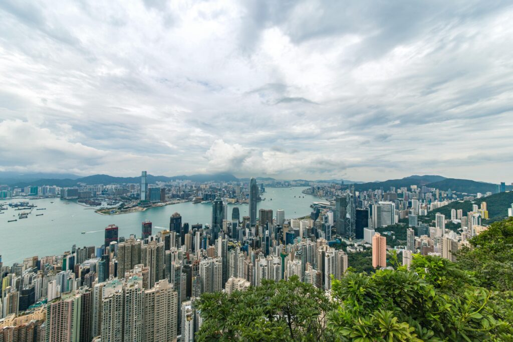 Hong Kong skyline and Victoria Harbour, a leading territorial tax jurisdiction in Asia for company incorporation and international business