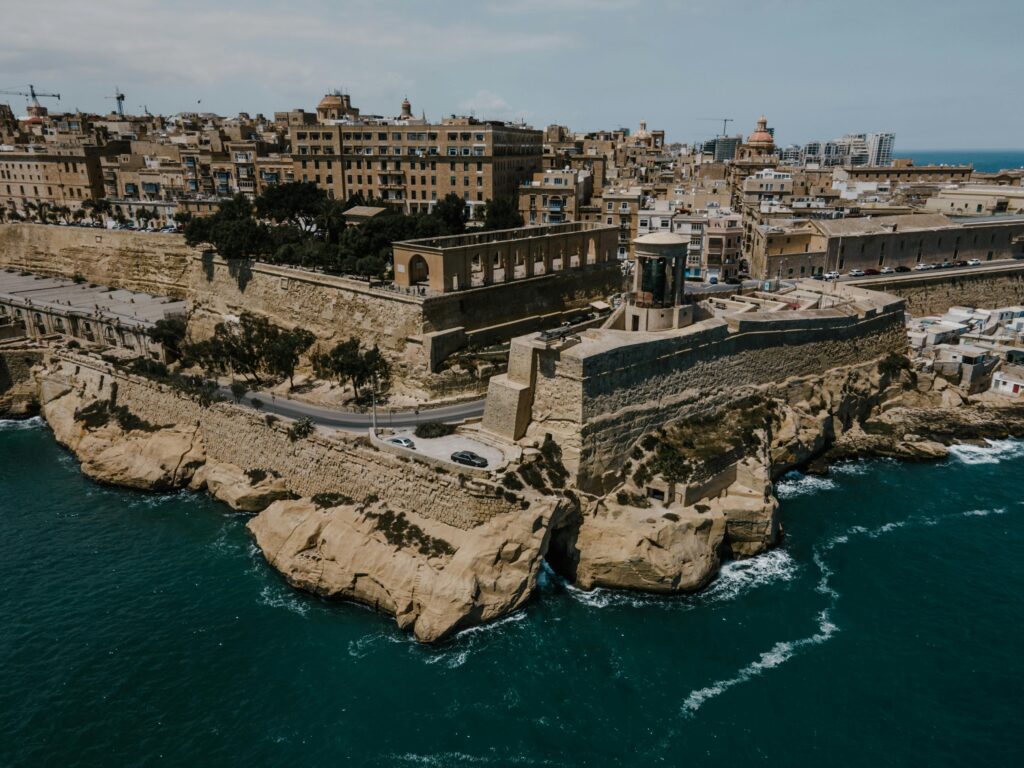 Valletta coastline in Malta, a low-tax jurisdiction in Europe known for company incorporation and international tax planning opportunities