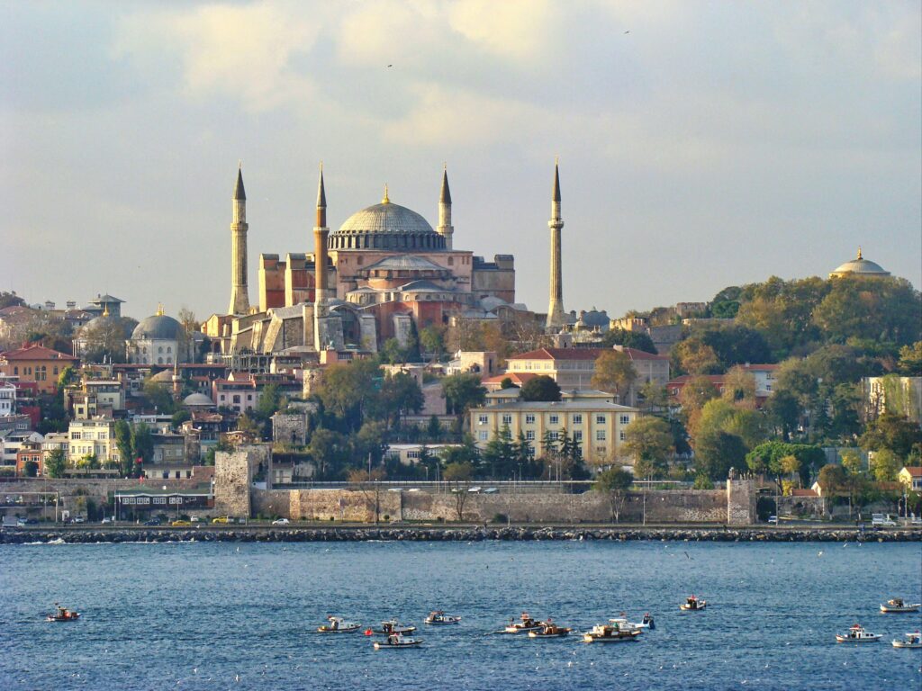 Hagia Sophia and Istanbul skyline highlighting Turkey’s citizenship by investment program