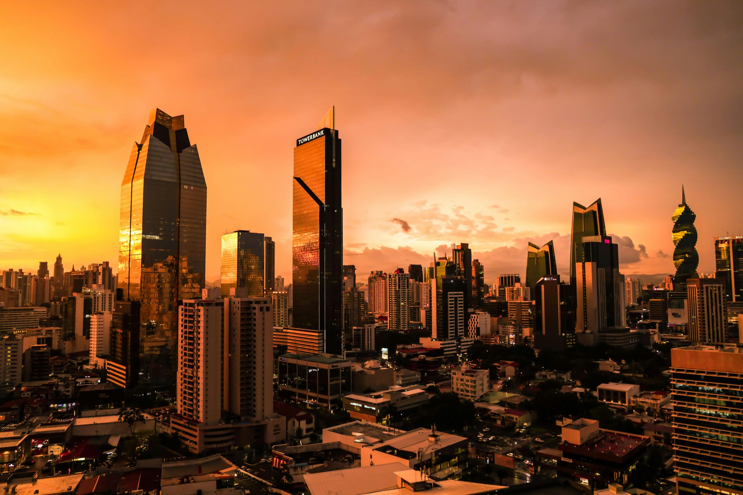 Panama City skyline representing tax residency advantages compared to Paraguay